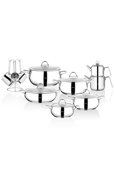 Vallena XL Piece Steel Dowry Set Platinum