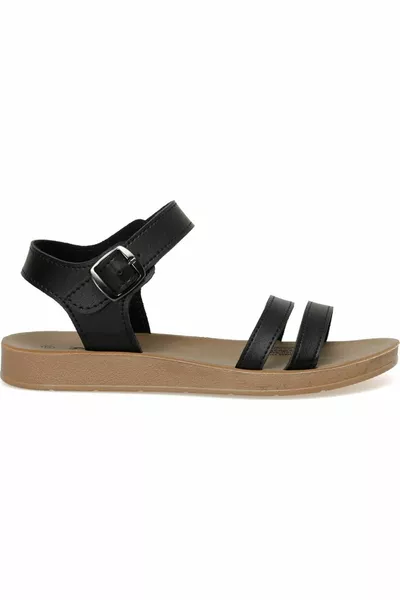 .fx Noir Sandales Confort Femme