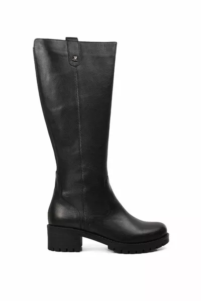  Bottes décontractées en cuir véritable-noir