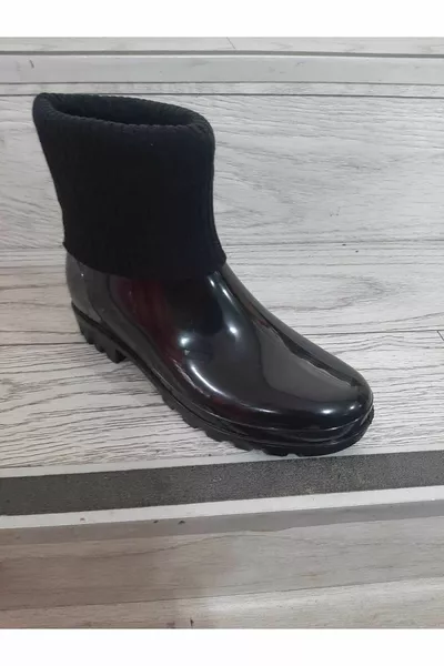 ÖZVAPalal IBlack الجوارب أحذية المطر المرنة (مقاوم للماء