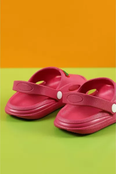 FUCHSIA SLIPPERS VOOR MEISJES