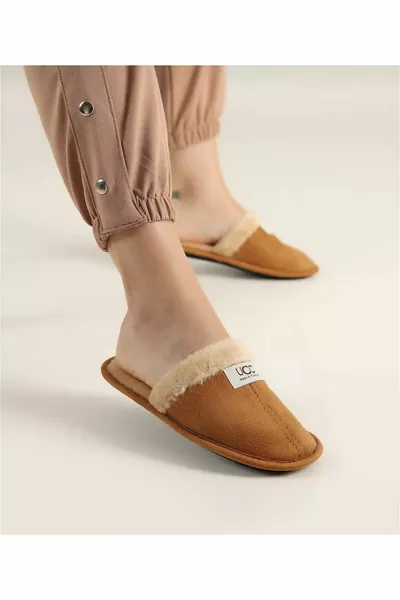 نعال منزل للجنسين مع الصوف داخل