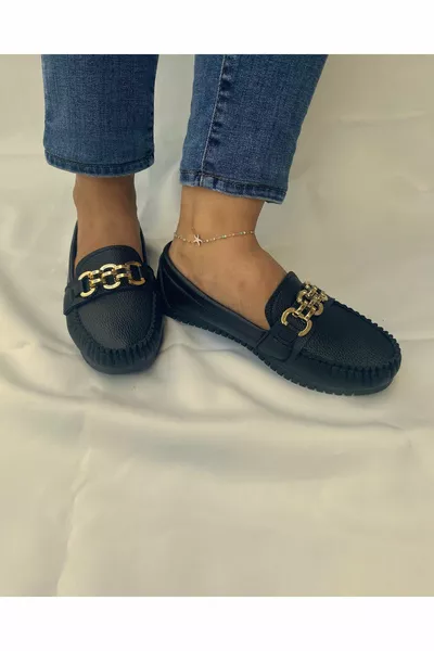 Women's Ballet Buckle Detailed Stylish Casual Casual Shoes Casual Sole Shoes Black,Taba, Beige