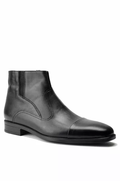 أحذية رجالية مع فرو داخل جلد طبيعي