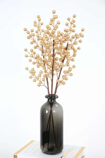 Изкуствена клона Кокина  см златна коледна украса 1 бр.