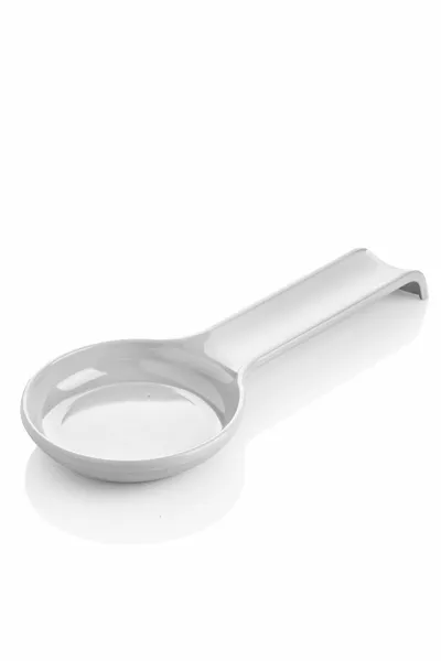 Поставка за Лъжици - Хоризонтална Поставка за Лъжици, Бял Къдрав Ковш, Твърд Пластмасов, % Местно Производство