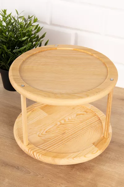 'Holzdeckel mit Drehständer Glas-Gewürzstreuer-Set Aufbewahrungsgläser Set ml