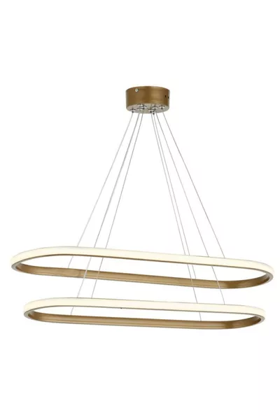 Suspension LED elliptique vieillie -2