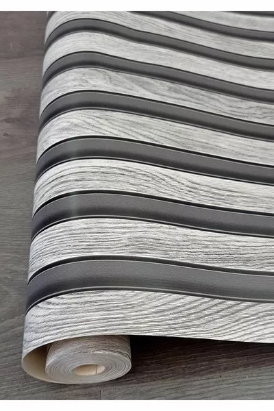 3D ефект Ламбри Дървена стена Панел Дизайн Тапет 2, м² Размер X см