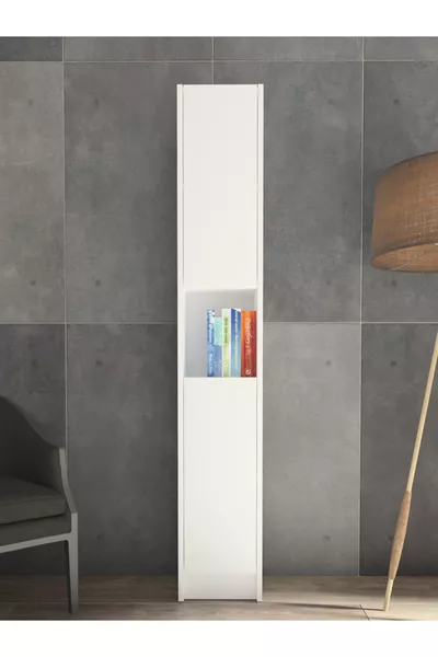 Bibliothèque à 2 portes Armoire polyvalente Blanche