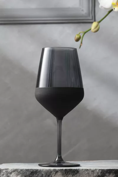 طقم 4 أكواب ماء مات باللون الأسود