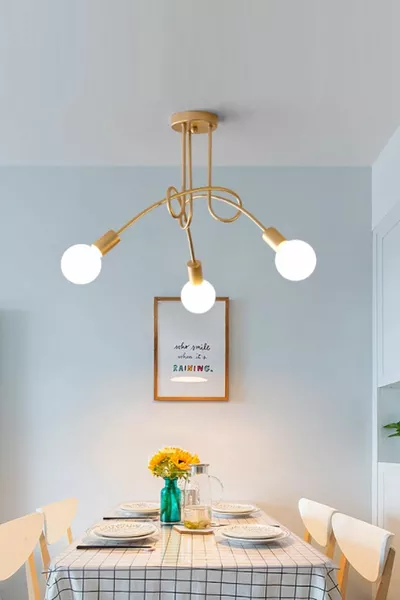 Suspension triple design Marla moderne couleur or vieilli