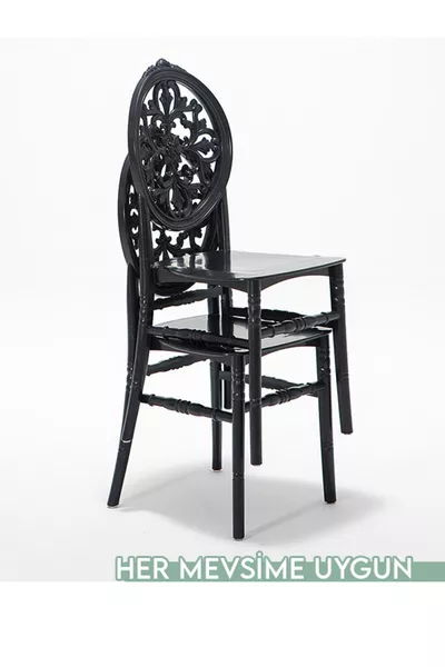 Venus Kitchen Chair 4 Pieces - Black
