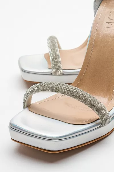 UNOS Silver Damen Heels