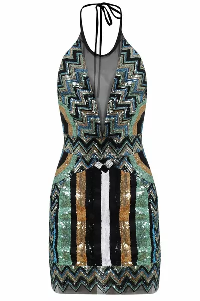 Custom Design Couture handgefertigtes Mini-Abendkleid für Damen