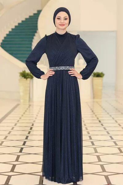Plus Size Hijab Evening Dresses