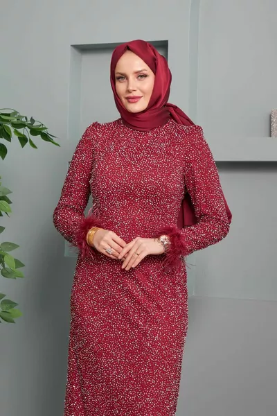 Вечерна рокля Vesika - Бордо