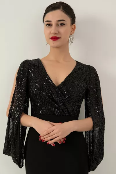 اللب العلوي الغواص السفلي فستان سهرة طويل 