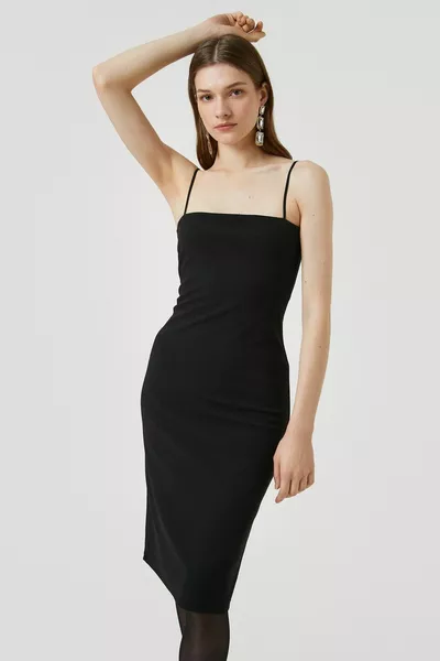 Schwarzes Damenkleid FK