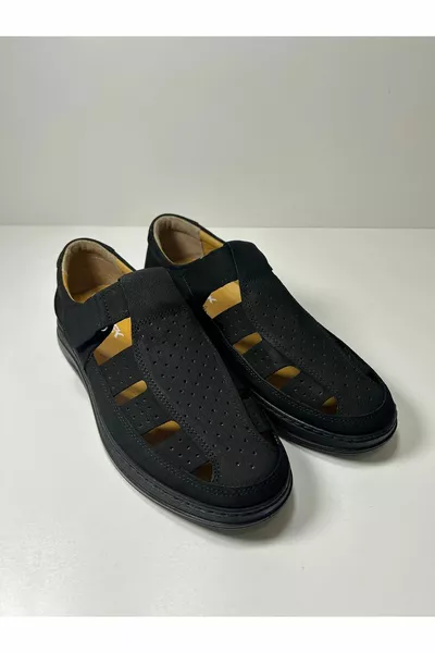 Echtes Nubukleder Herren Casual Casual Sandalen