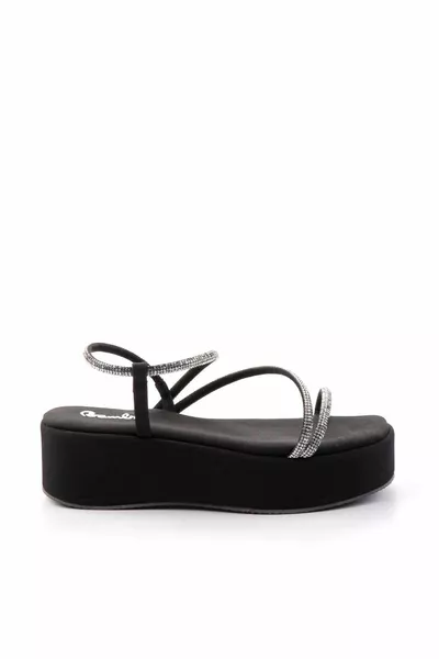 Дамски сандали Matte Black Platinum Stone 