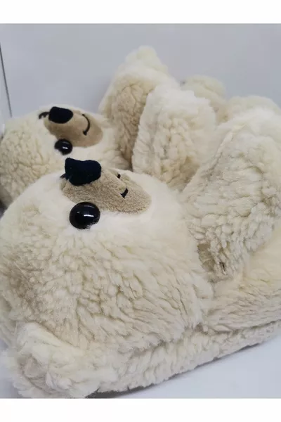 Fluffy Panduf with Cream Bear