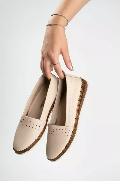 جلد طبيعي الباليه الشقق أحذية عارضة الباليه الشقق أحذية جلدية ناعمة أحذية عارضة