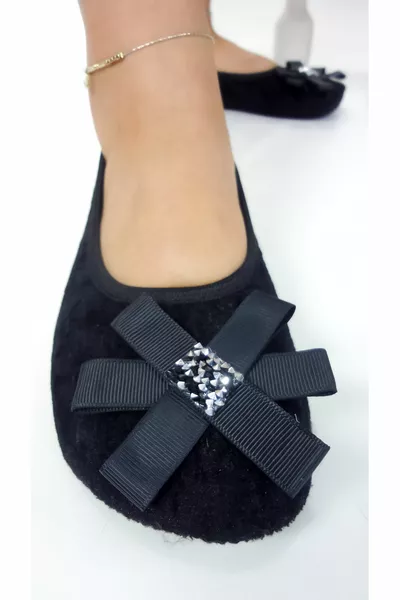 Fancy Velvet House, Hajj, Umrah Babeti, Geschenk, Täglich Ballerigranis mit Federn, Ballerinas mit Federn, Panduf, Stiefeletten, Show Kitty Kitty