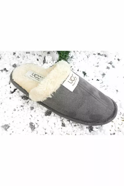 نعال منزل للجنسين مع الصوف داخل