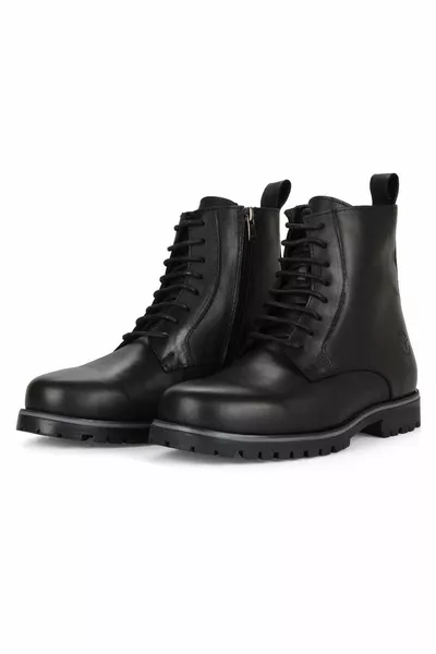 Черни мъжки ботуши с цип Newcat