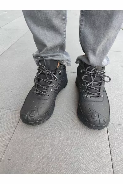 Menthan 4pr Schwarz Herren Wasserdichte Outdoor Stiefel Schuhe