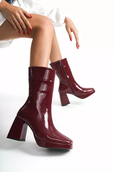 براءات الاختراع منصة الجلود أحذية نسائية