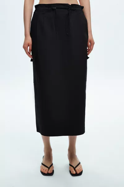 Elasticated Waist Cargo Skirt