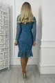  Skirt Flounced Lace Dress Baby Blue