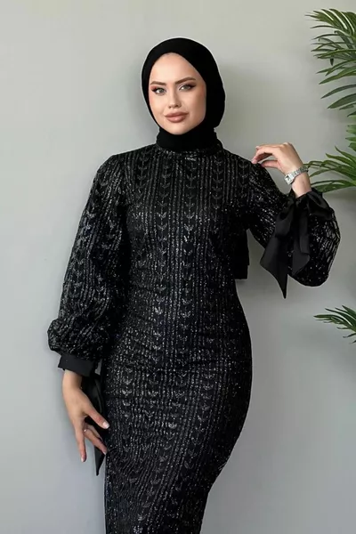 Вечерна рокля Didem черна