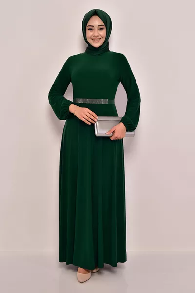 Jurk met ceintuur Emerald 