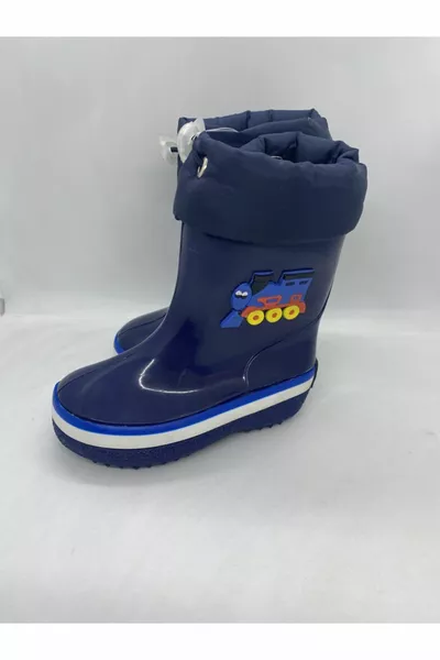 Akınalbella Blue Baby Boy Waterproof Boots