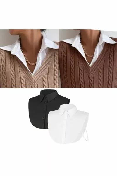 Рубашечный воротник и рубашечный низ черно-белой суперкоманды 4'