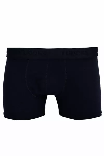 بوكسر أسود رجالي من قطني مطاطي مرن، زوجين