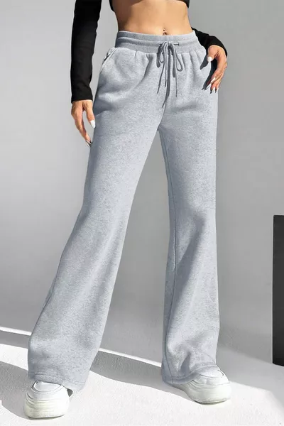 Pantalon de survêtement basique femme à jambes droites