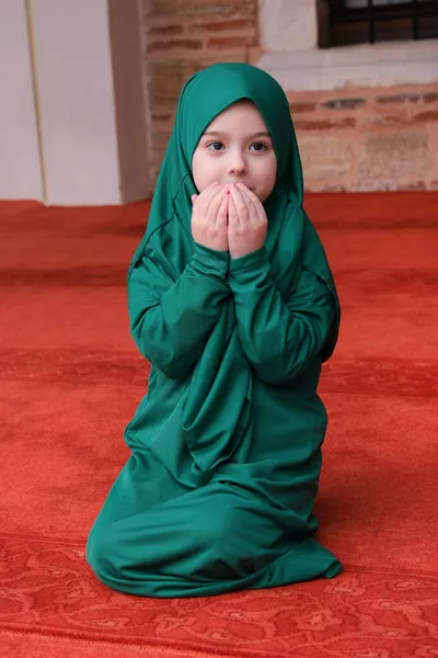 Children's Prayer Dress Emerald Green