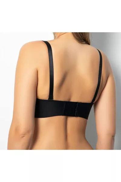 صدرية رياضية بطانة مزدوجة ورباط وقص بالليزر (اللون الأسود)