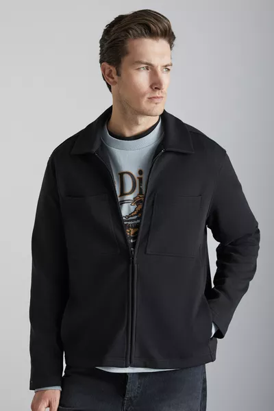 Veste noire CALPE pour homme  % coton