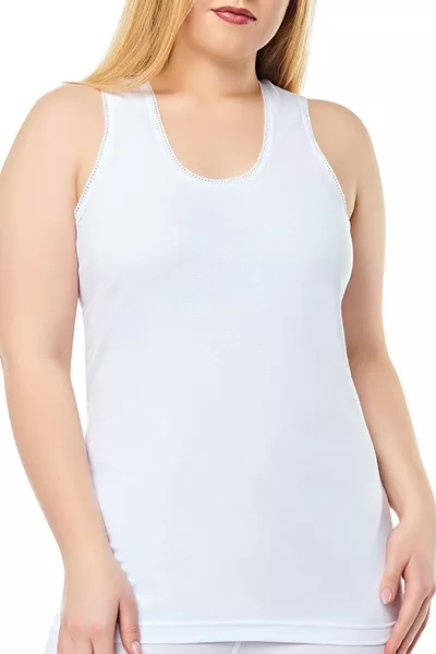 Damen Weiß 6 Stück Stern Großer Größen Tanktop