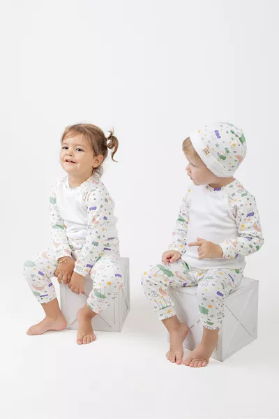 Комплект для новорождённых унисекс серии Комфорт, 3 предмета, сверхмягкий, % хлопок, специальная рубчатая ткань