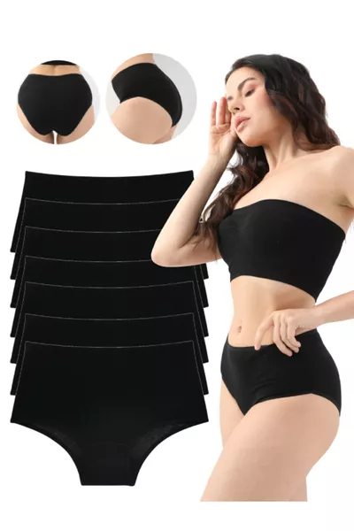 Damen Bato Hohe Taille Bunte Seven Day Alltagslösungen Slip 7er-Pack