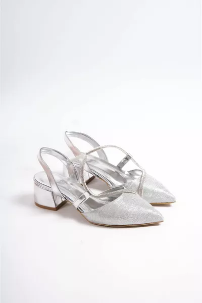 Silver Silvery Heels 