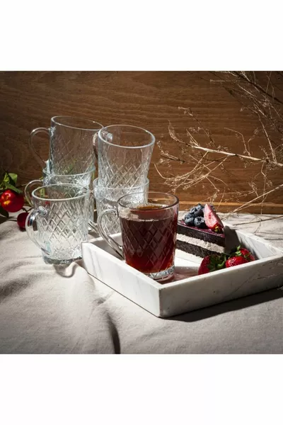  Rubby 6 tasses à thé avec poignées