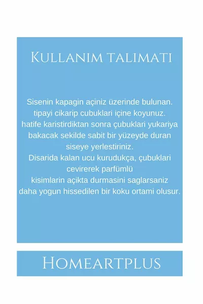 vanilla-scented square room fragrance with bamboo sticks  ml