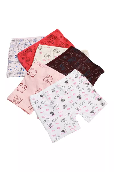 er Pack Gemusterte Economische Mädchenunterhosen